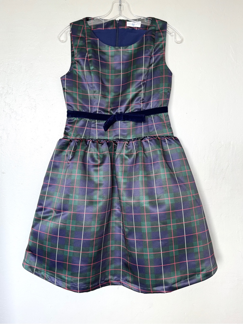 Henry Duvall Kingsley Sleeveless Short Holiday Dress in Newbury Tartan Size S